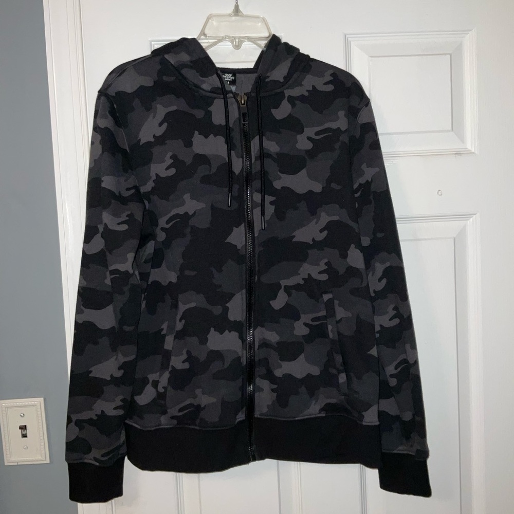 Camo Full Zip Sweatshirt